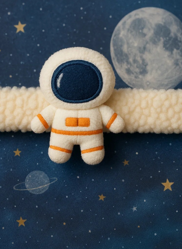 宇宙飛行士プラッシュベビーヘアバンド – 新生児写真撮影用のかわいくて柔らかいベビーヘッドウェア
