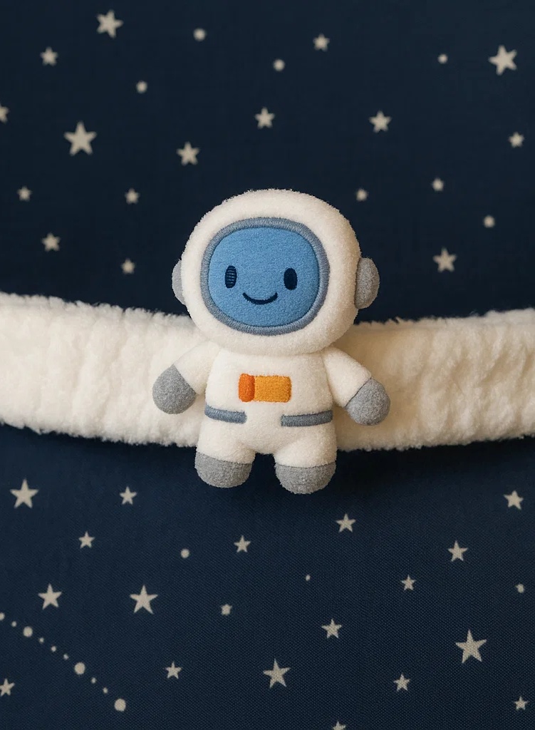 Space Astronaut Plush Baby Headband – Cute and Soft Baby Headwear for Newborn Photography