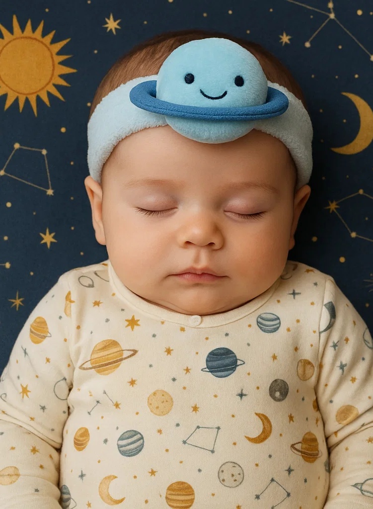 Uranus Plush Baby Headband – Cute and Soft Baby Headwear for Newborn Photography