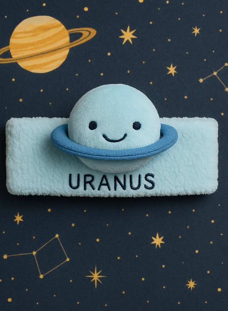 Uranus Plush Baby Headband – Cute and Soft Baby Headwear for Newborn Photography