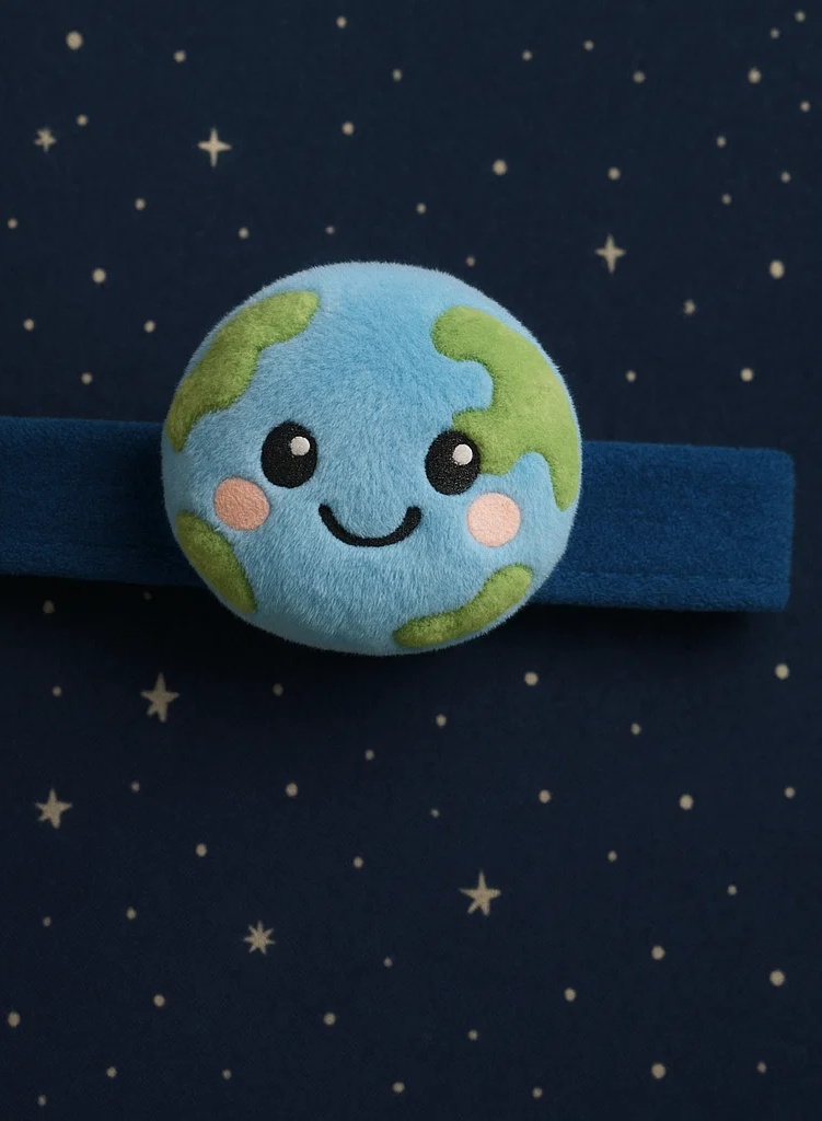 Earth Plush Baby Headband – Cute and Soft Headwear for Newborn Photography