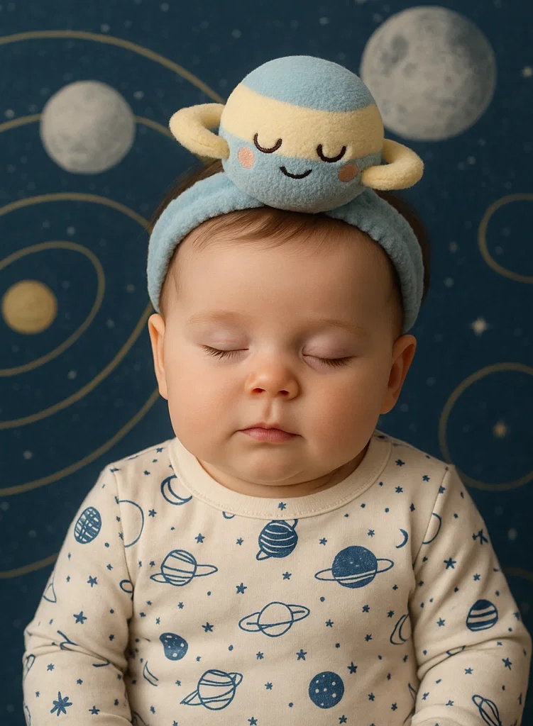 Polaris Plush Baby Headband – Cute and Soft Baby Headwear for Newborn Photography