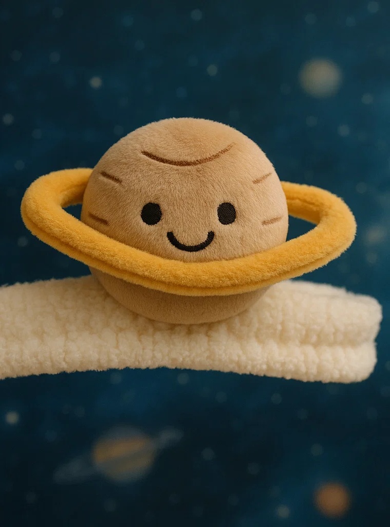 惑星プラッシュベビーヘアバンド – 新生児撮影用のかわいくて柔らかいヘッドウェア