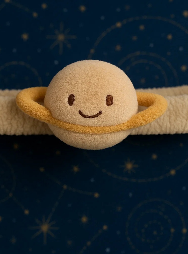 Saturn Plush Baby Headband – Soft and Cute Newborn Headwear for Photoshoots