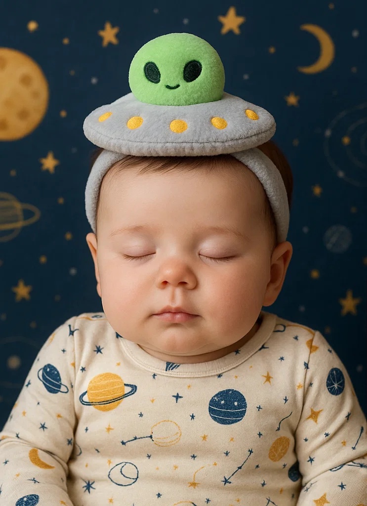 Planet Explorer Plush Baby Headband