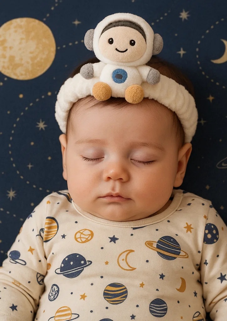 Cinta para el Cabello de Bebé Astronauta RadiantHalo