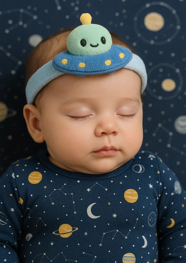 Faixa de cabelo para bebê UFO RadiantHalo