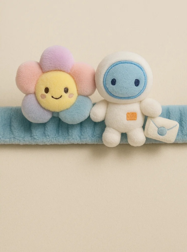 Astronaut and Flower Baby Headband