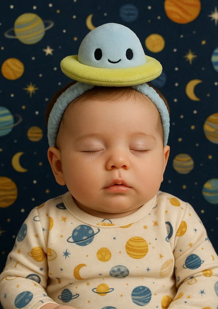RadiantHalo dětská čelenka s UFO motivem