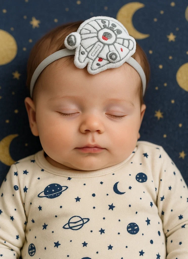 Millennium Falcon Headband for Babies