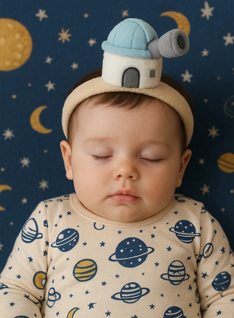 Plüsch-Observatoriumsmodell Stirnband für Babys