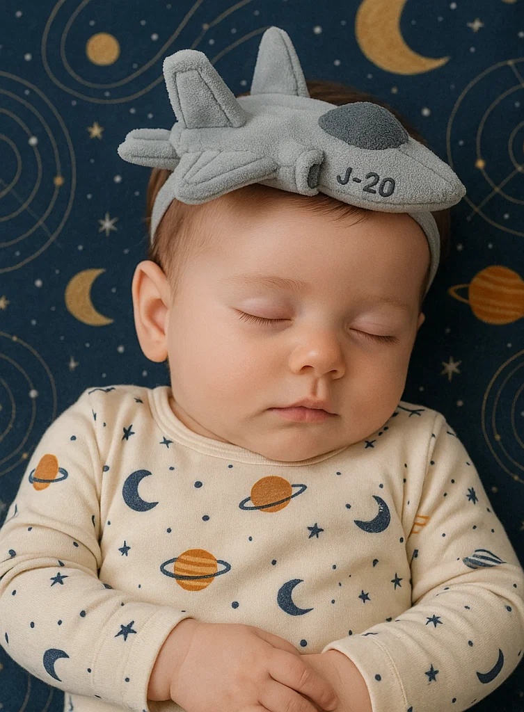 J-20 Fighter Jet Baby Headband