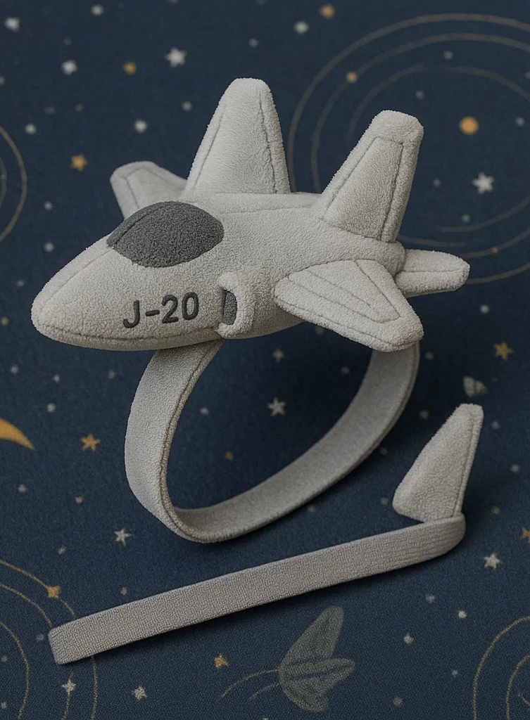 J-20 Fighter Jet Baby Headband