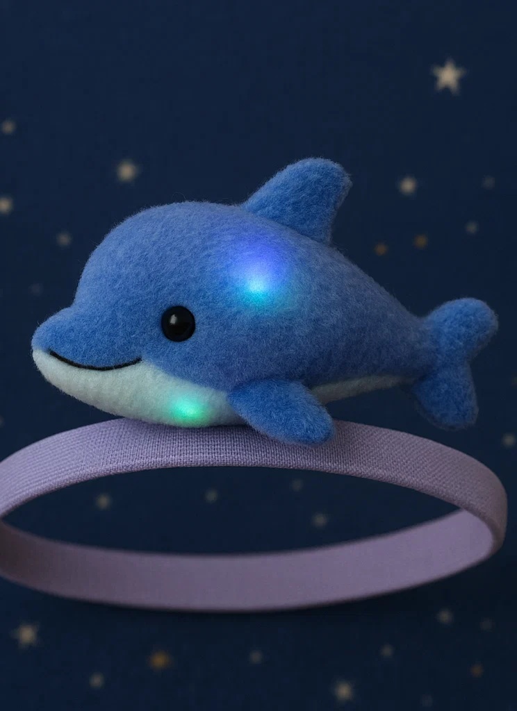Glowing Dolphin Headband for Babies