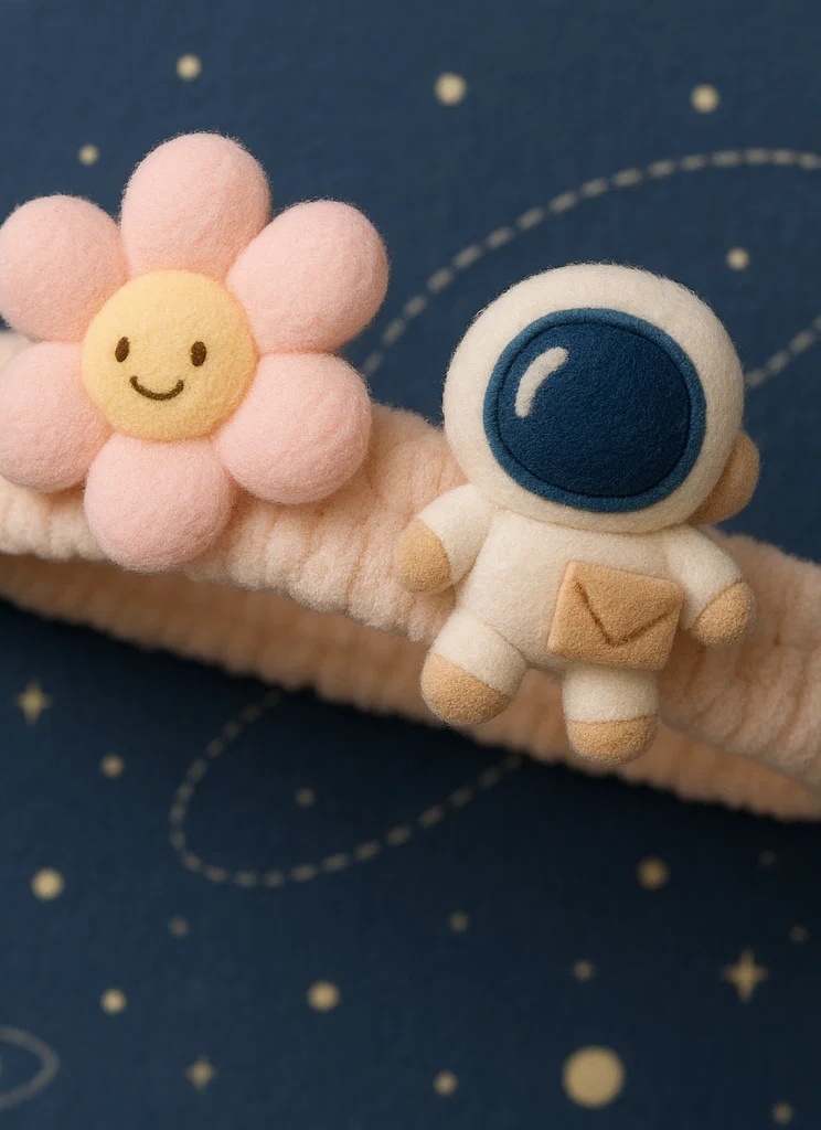 Flower and Astronaut Headband for Babies