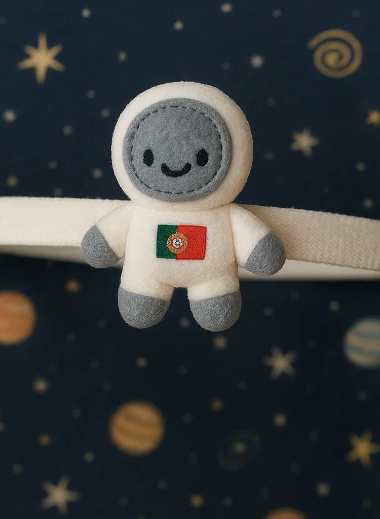 Portuguese Astronaut Baby Headband – Plush Space Explorer Design