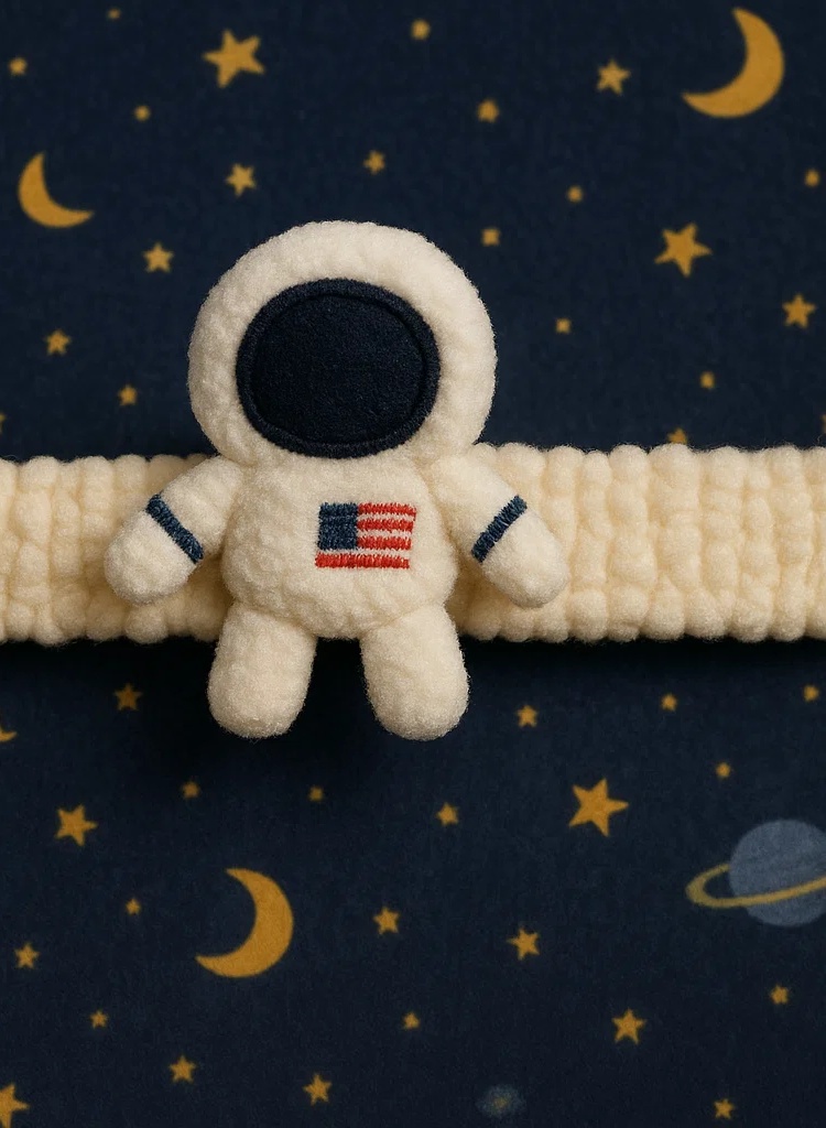 American Astronaut Baby Headband – Cozy Plush NASA Style