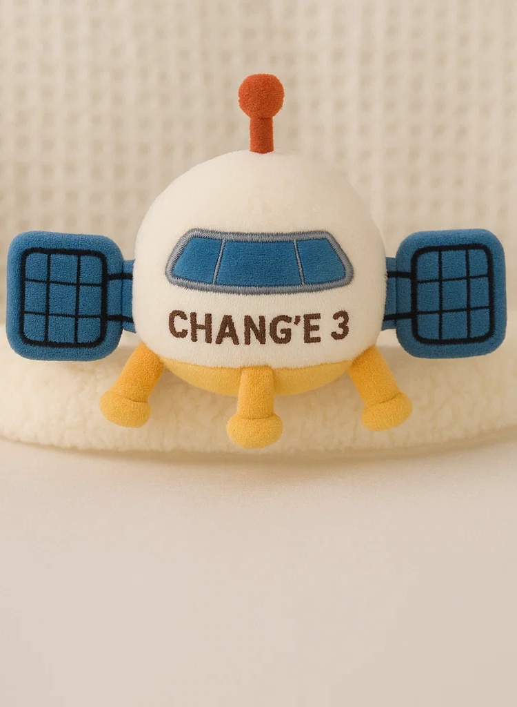 Chang'e 3 Lunar Rover Baby Headband – Space Probe Plush Design