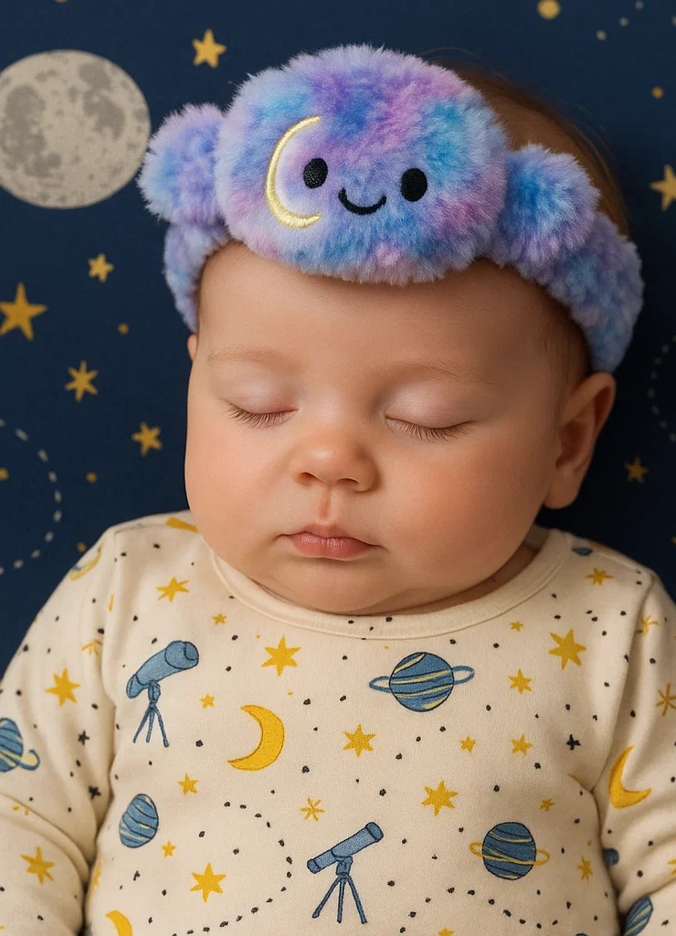 Purple Cloud Baby Headband