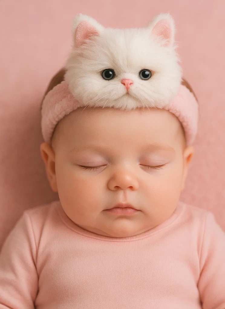 Fluffy Kitten Baby Headband