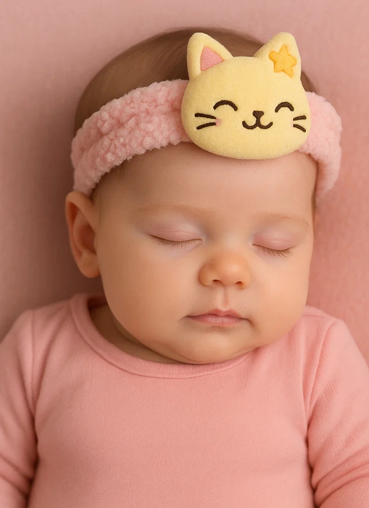 Happy Cat Baby Headband