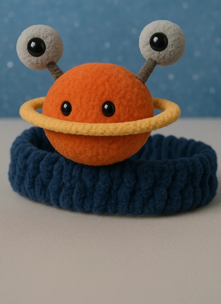 Diadema para bebé con planeta lindo