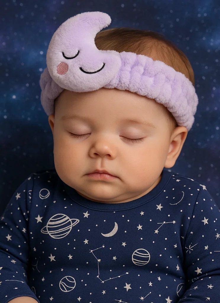 Purple Moon Baby Headband