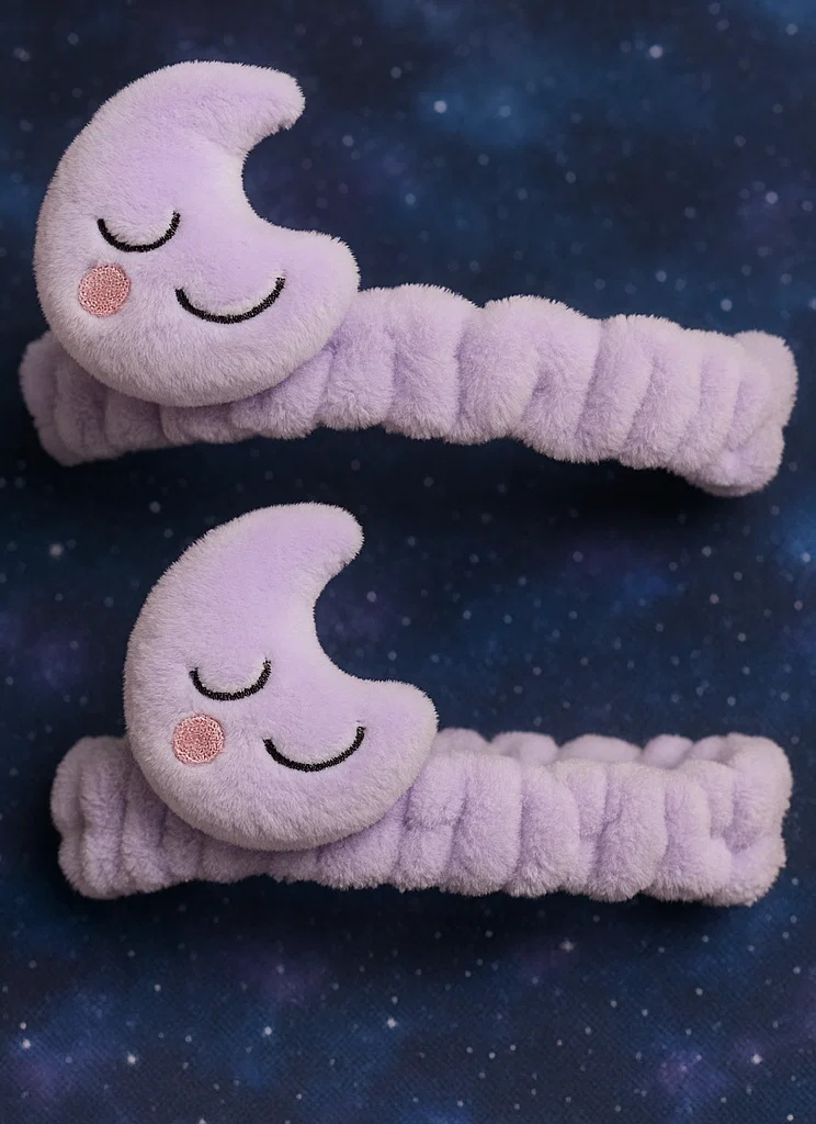 Purple Moon Baby Headband