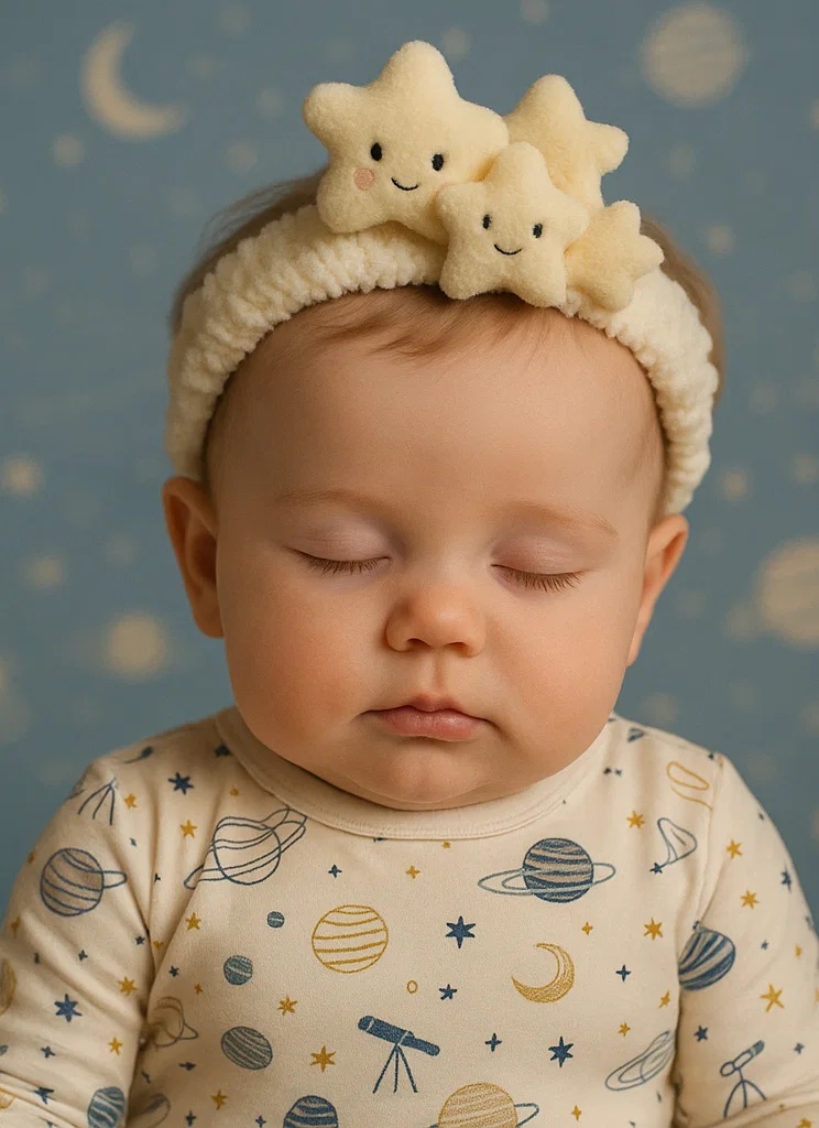 Double Star Baby Headband
