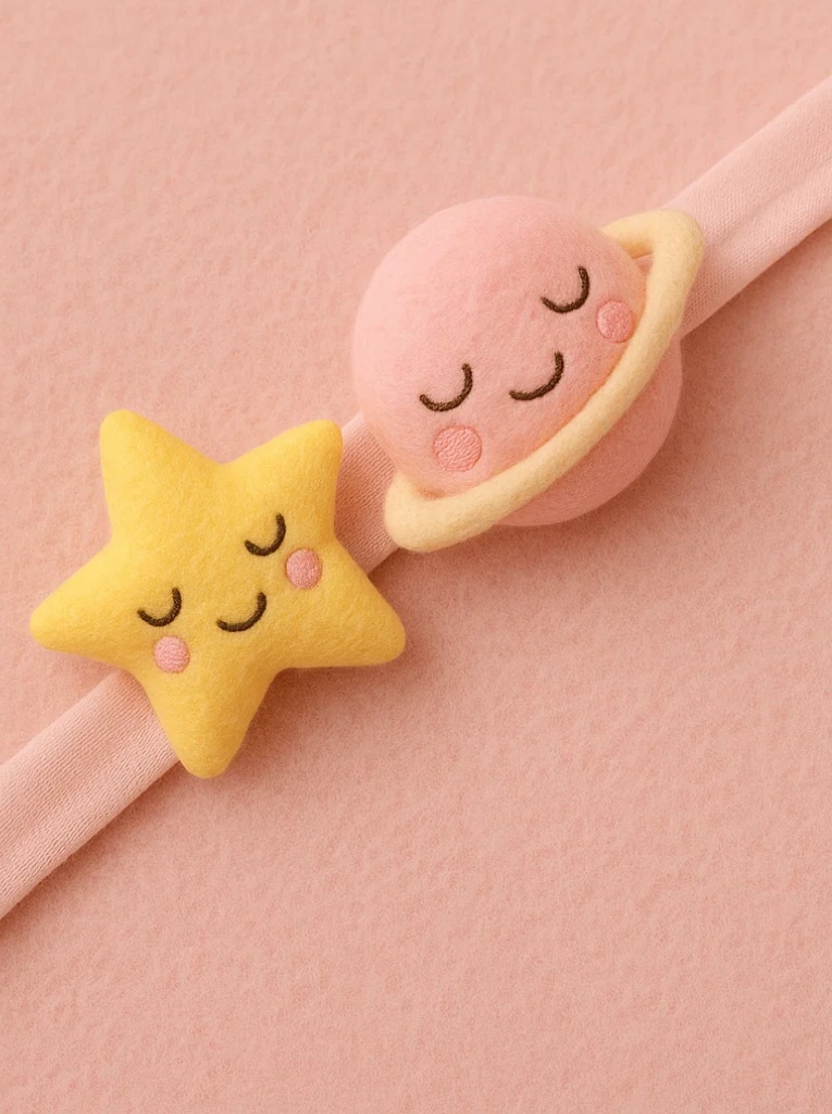 Cute Star and Planet Design Baby Headband