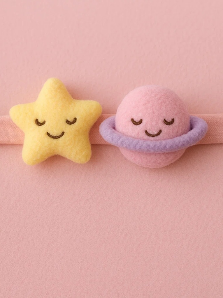 Moon and Star Inspired Baby Headband