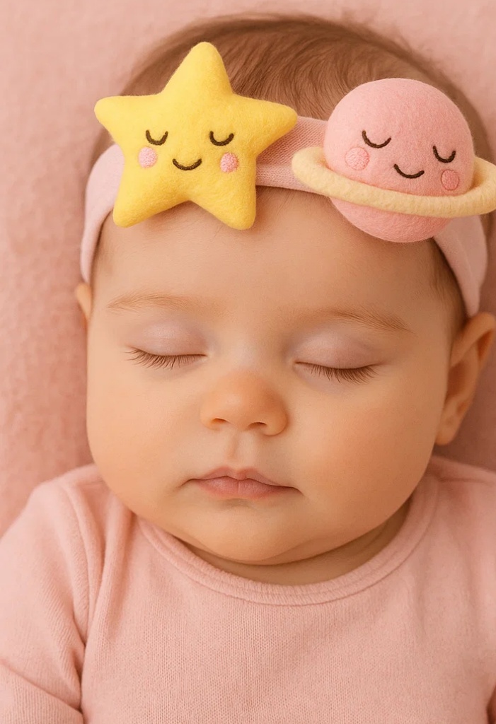 Cute Star and Planet Design Baby Headband