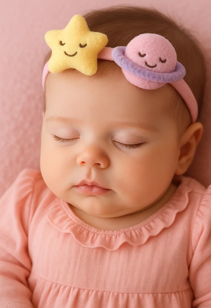 Moon and Star Inspired Baby Headband