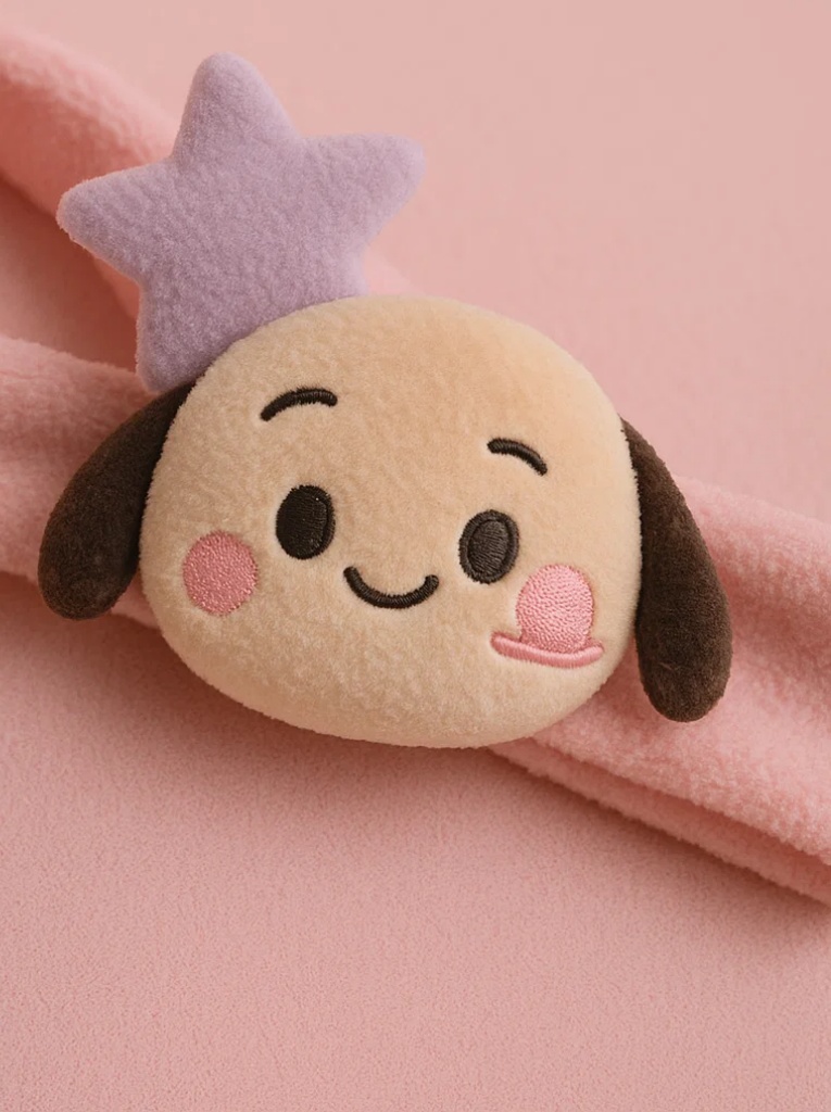 Playful Dog with Star Headband