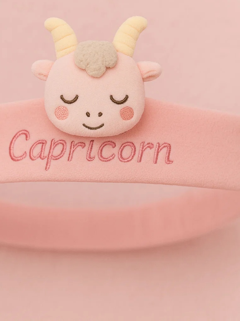 Happy Capricorn Zodiac Goat Headband