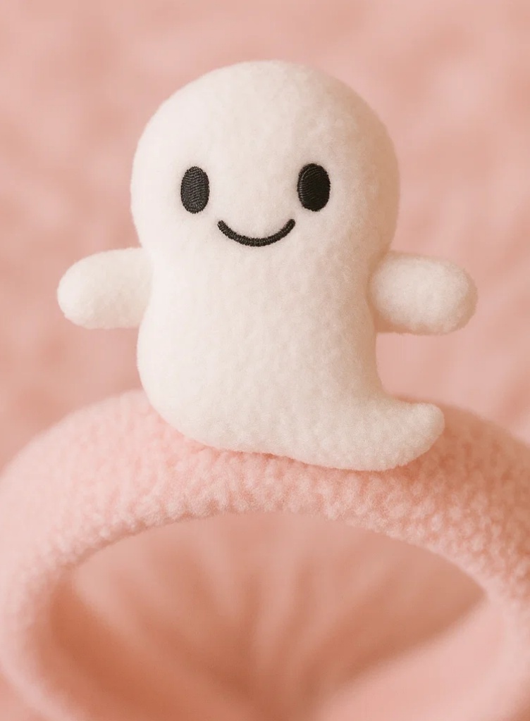 Ghost Plush Baby Headband – Soft Halloween Cuteness