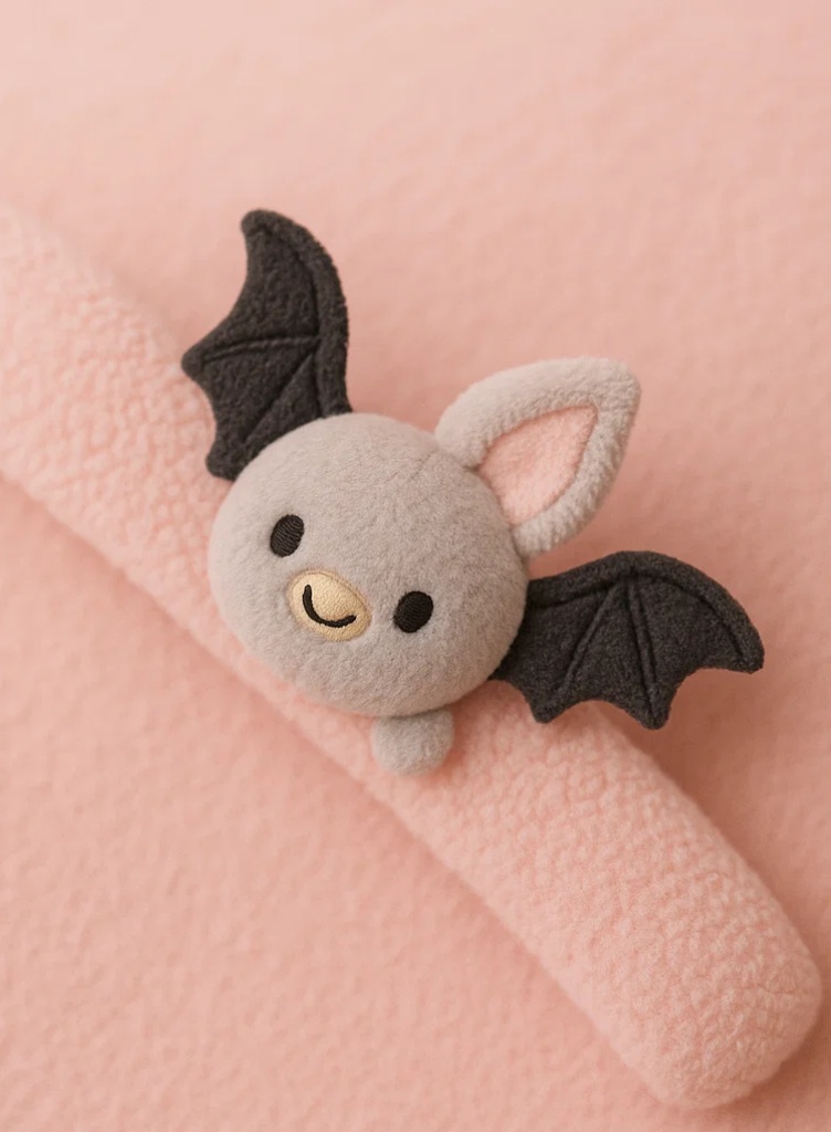 Gray Bat Plush Baby Headband – Halloween Cute Style