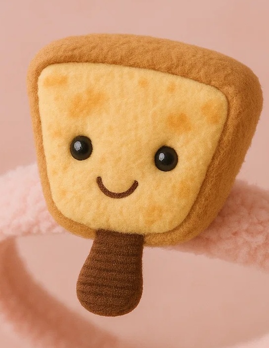 Cinta para el cabello de felpa para bebé – Galleta linda