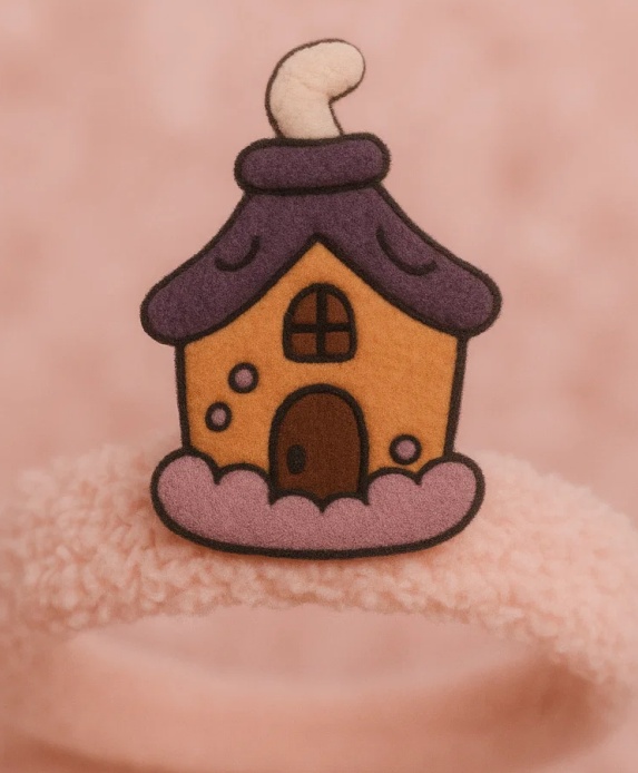 Cute House Baby Headband – Plush Cartoon Infant Hair Accessory