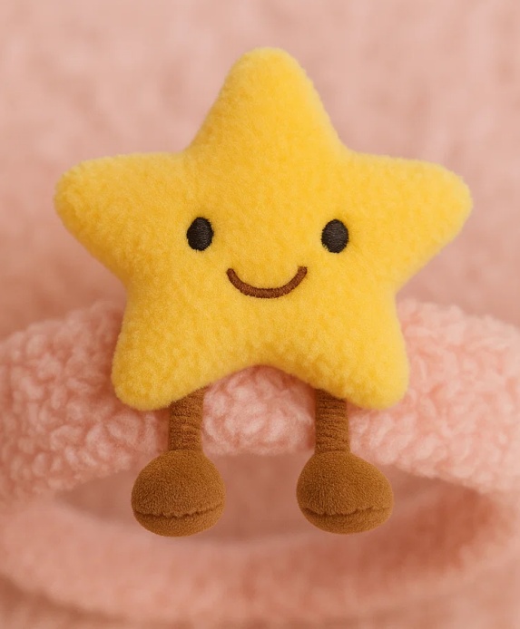 Cute Star Baby Headband – Plush Cartoon Infant Hair Accessory