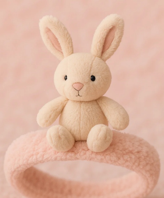 Cute Bunny Baby Headband – Plush Cartoon Infant Hair Accessory