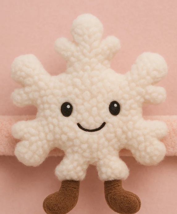 Cute Snowflake Baby Headband – Plush Cartoon Infant Hair Accessory