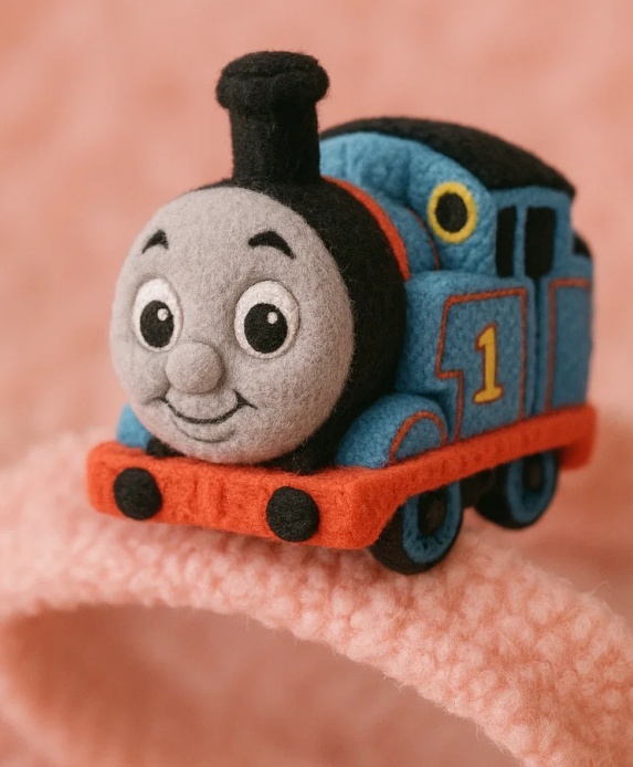 Cute Train Baby Headband – Plush Cartoon Infant Hair Accessory