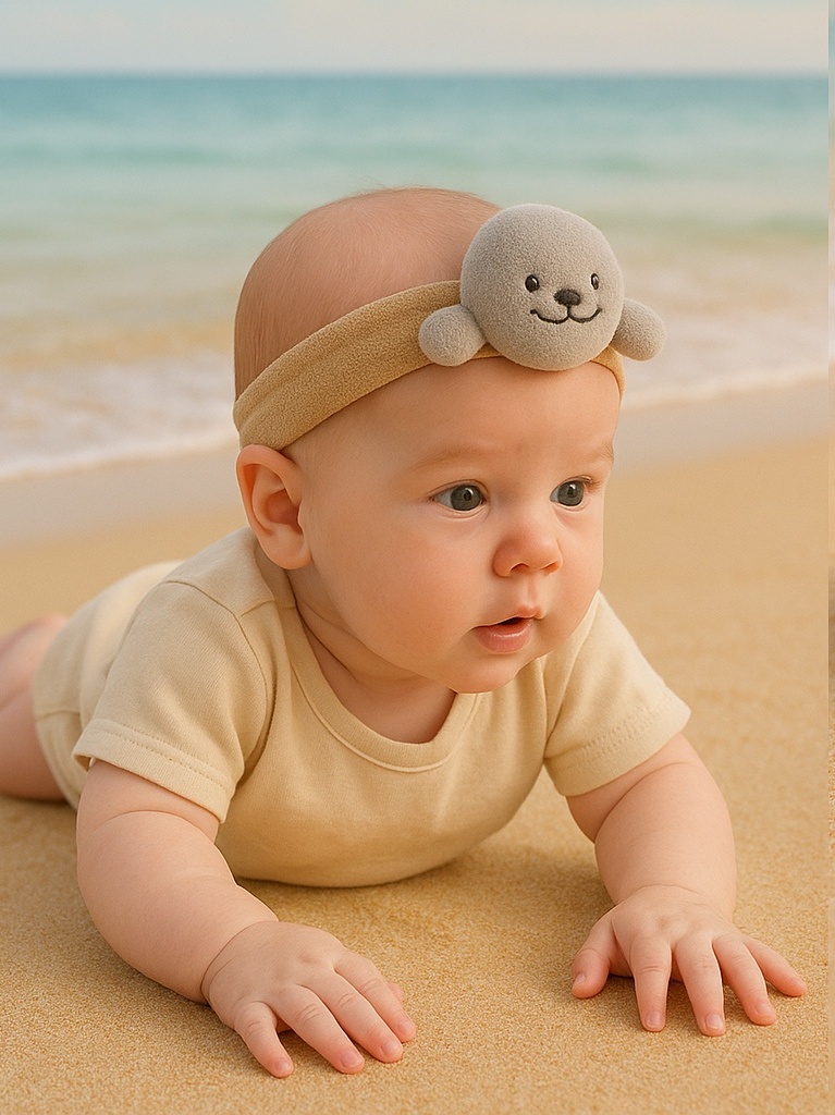 Seal Baby Headband with Ears – Ultra Soft and Stretchy for Comfortable Fit
