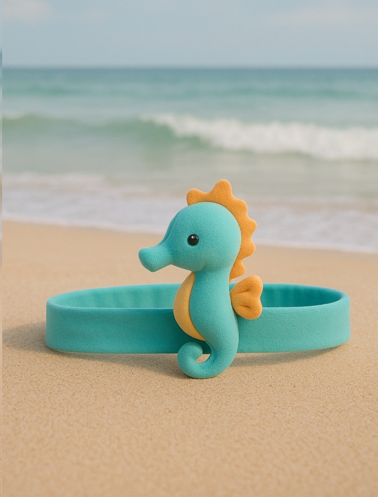 Sea Horse Plush Baby Headband – Creative Marine Animal Style for Infants