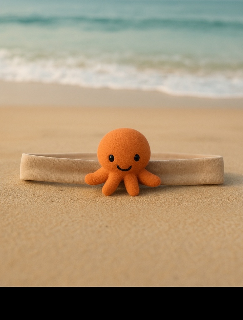 Octopus Cartoon Baby Headband – Elastic, Gentle & Eye-Catching for Baby Gifts