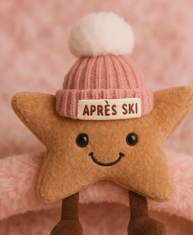Bandeau bébé en peluche étoile - Accessoire cheveux mignon pour nourrisson avec design de bonnet d’hiver