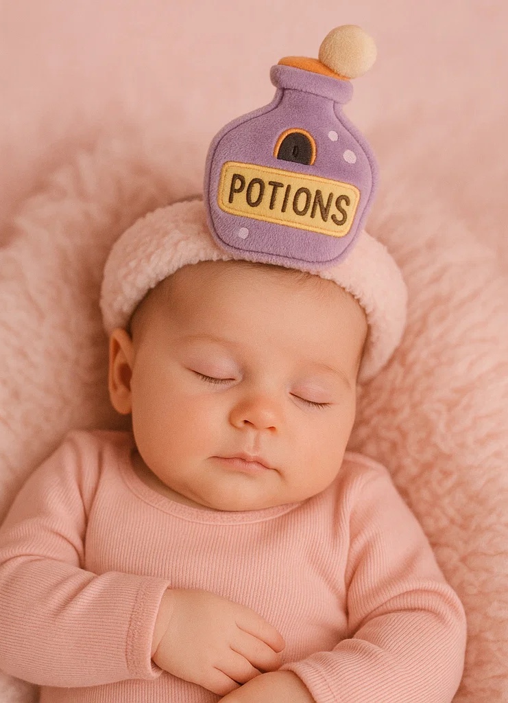 Magic Potion Bottle Plush Baby Headband - Soft Cartoon Infant Hair Accessory