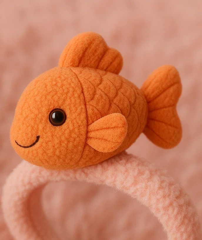 Baby Headband with Plush Fish - Cute Infant Hair Accessories