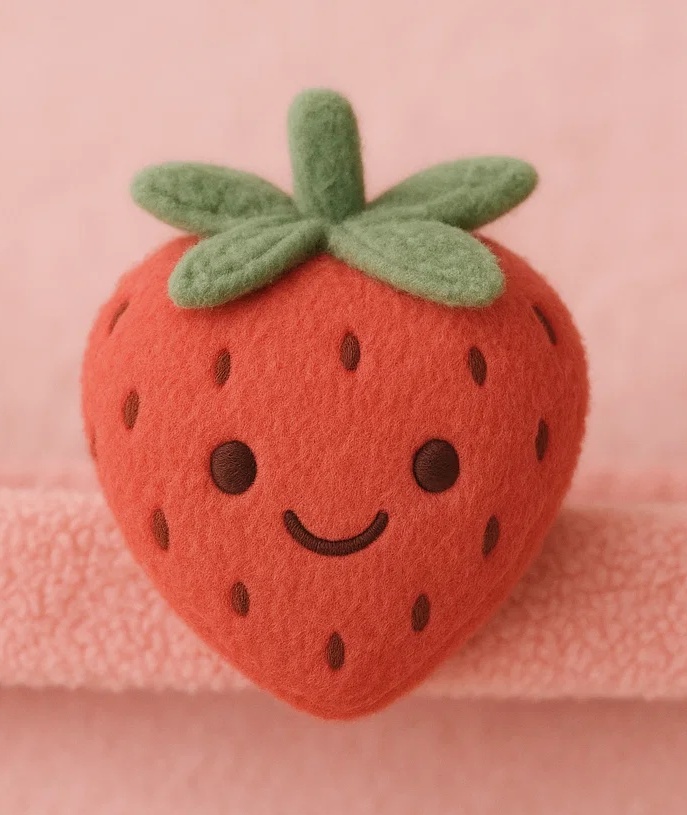 Baby Headband with Plush Strawberry - Cute Infant Hair Accessories